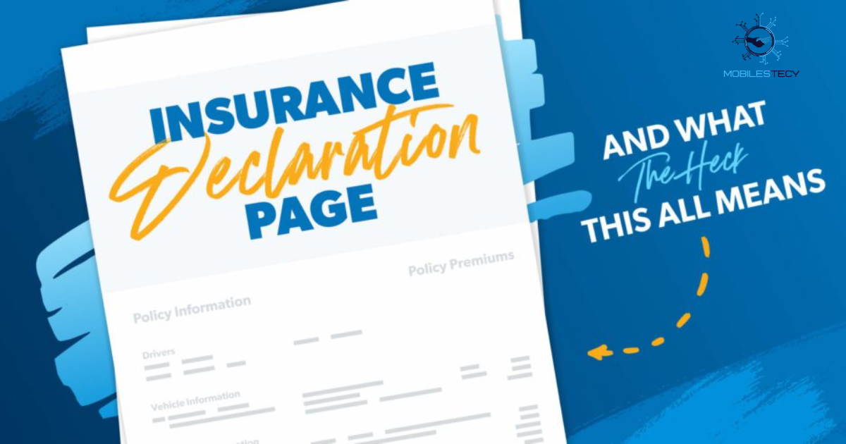 What Is a Declaration Page for Auto Insurance?